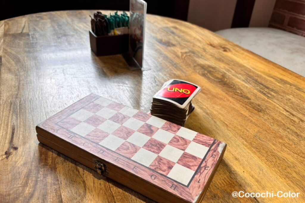 ネパール・バクタプルにある『Himalayan Java Coffee』のボードゲーム|作業や休憩にぴったりのカフェ