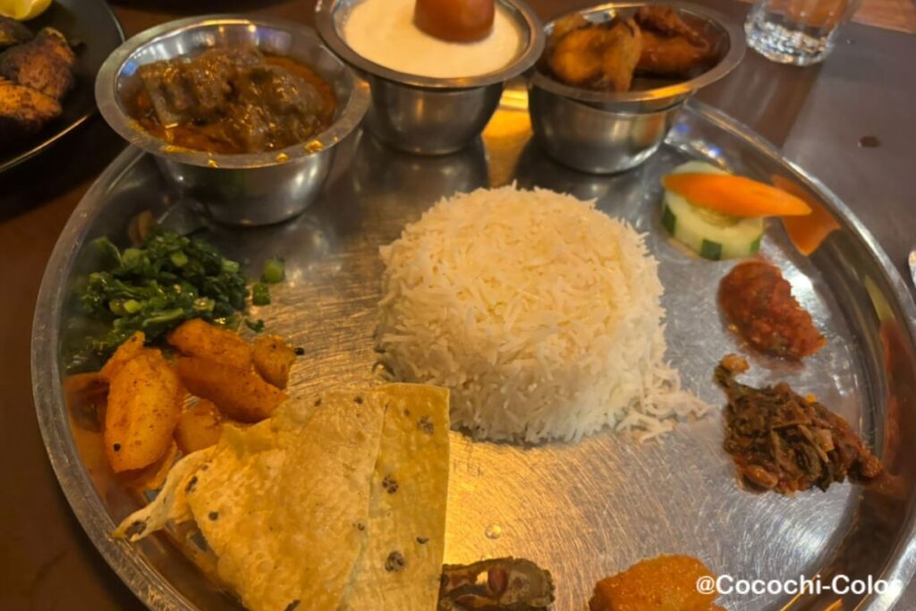 ネパール・カトマンズのネパール料理「Jimbu Thakali 」ダルバード