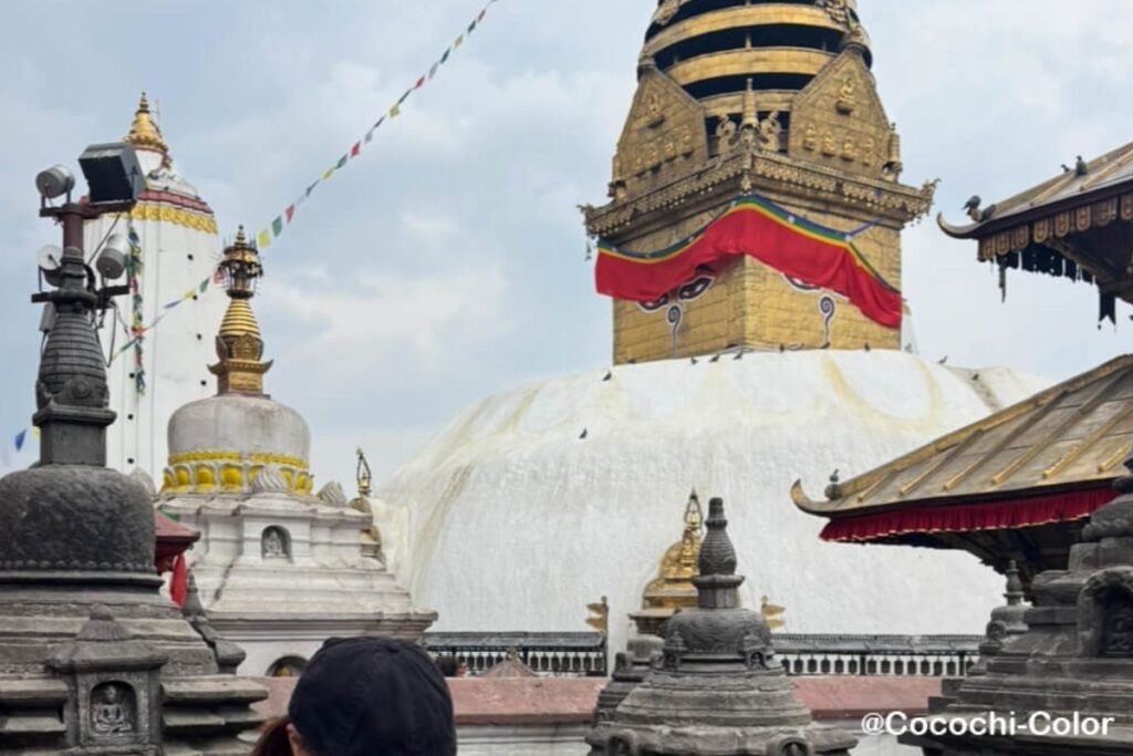 ネパール・カトマンズ 「Swoyambhu Mahachaitya」モンキーテンプル