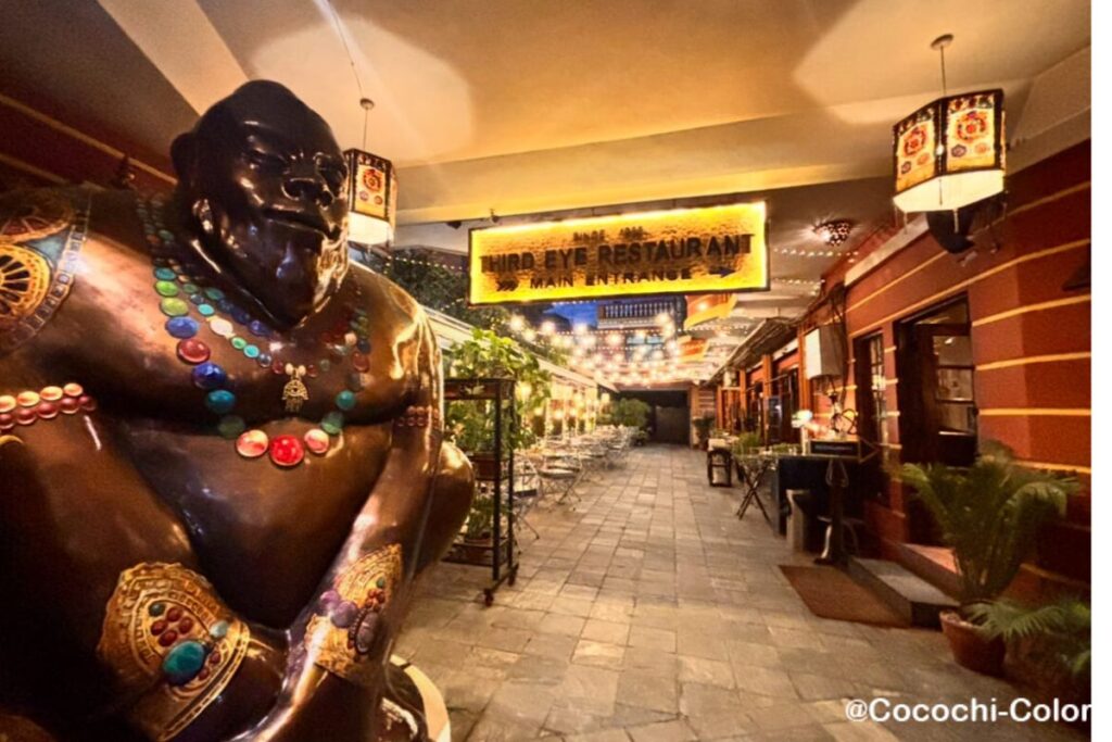 ネパール カトマンズインド料理屋さん「Third Eye Restaurant」入口