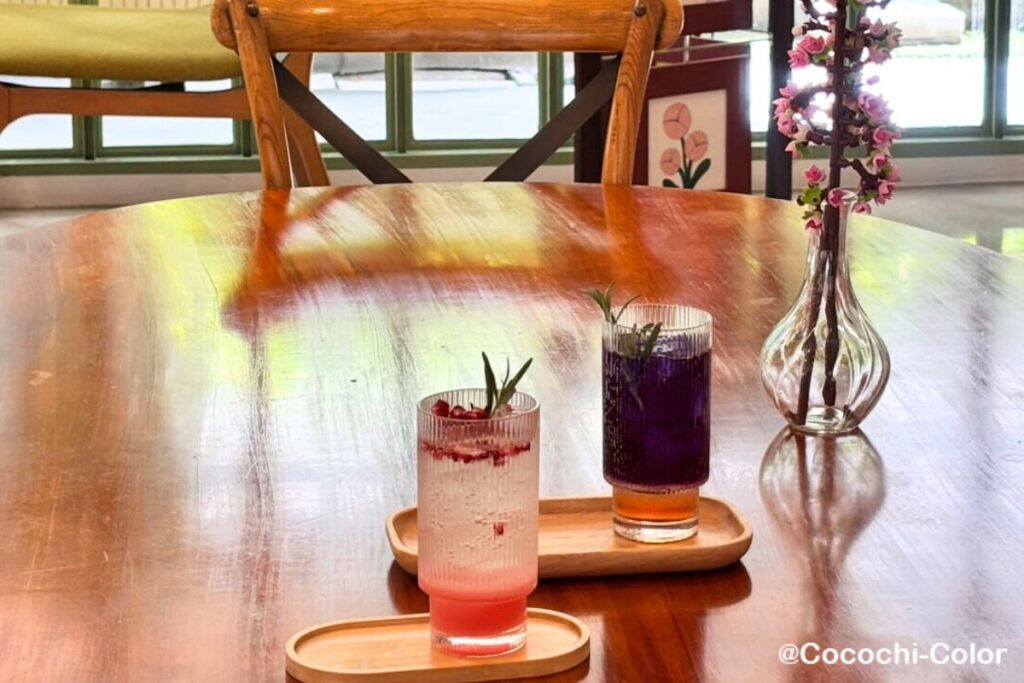 バンコクプラカノン駅付近　作業勉強カフェOverdote Cafeドリンクソーダ