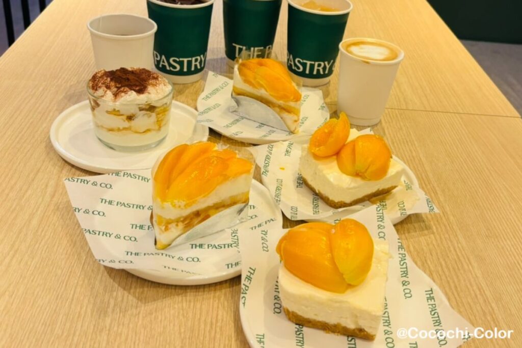バンコクサムヨットのカフェ　期間限定桃スイーツ「The Pastry&Co.」のマヨンチット