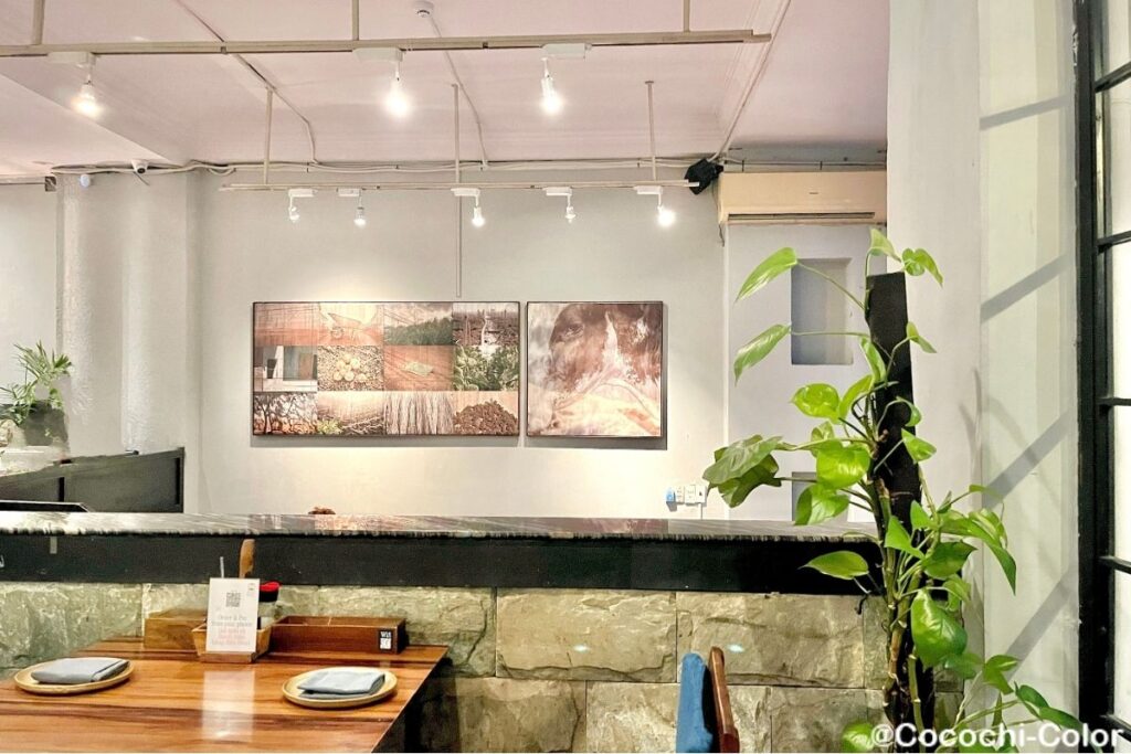 落ち着く雰囲気で心地よいPizza 4P’sの店内の様子