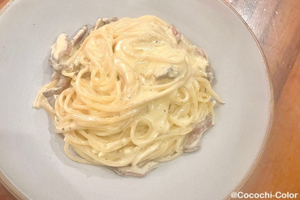 Pizza 4P’sのカルボナーラパスタ