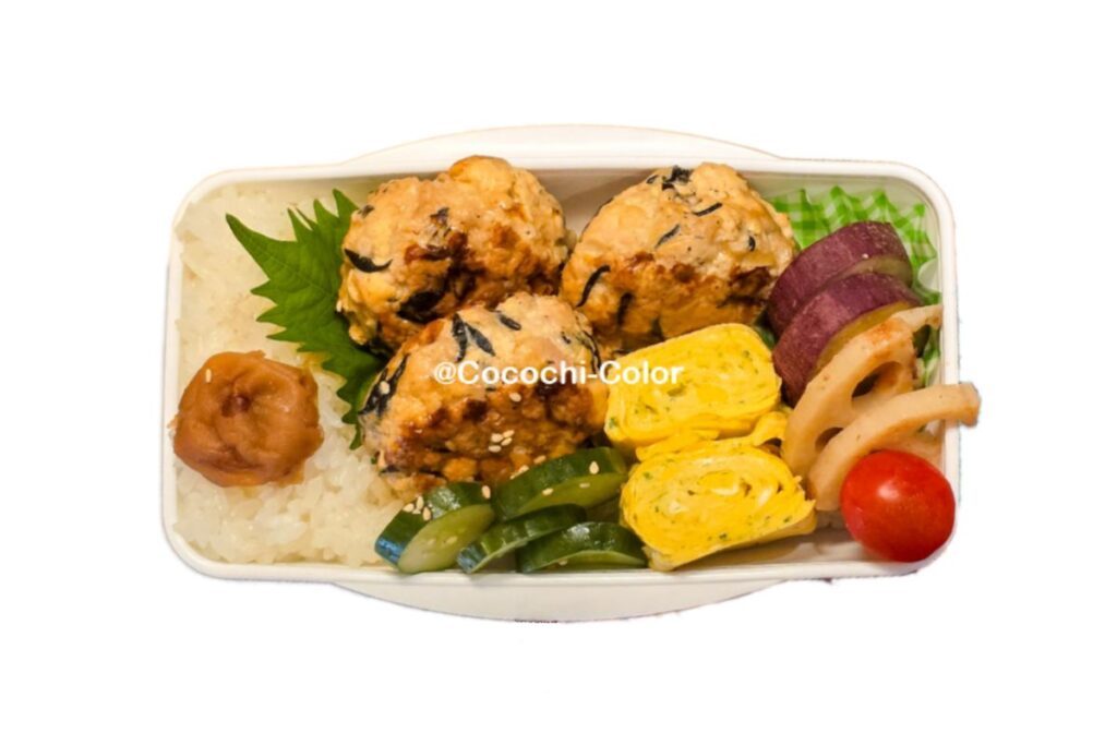 海外お弁当おかず「ひじきハンバーグ」