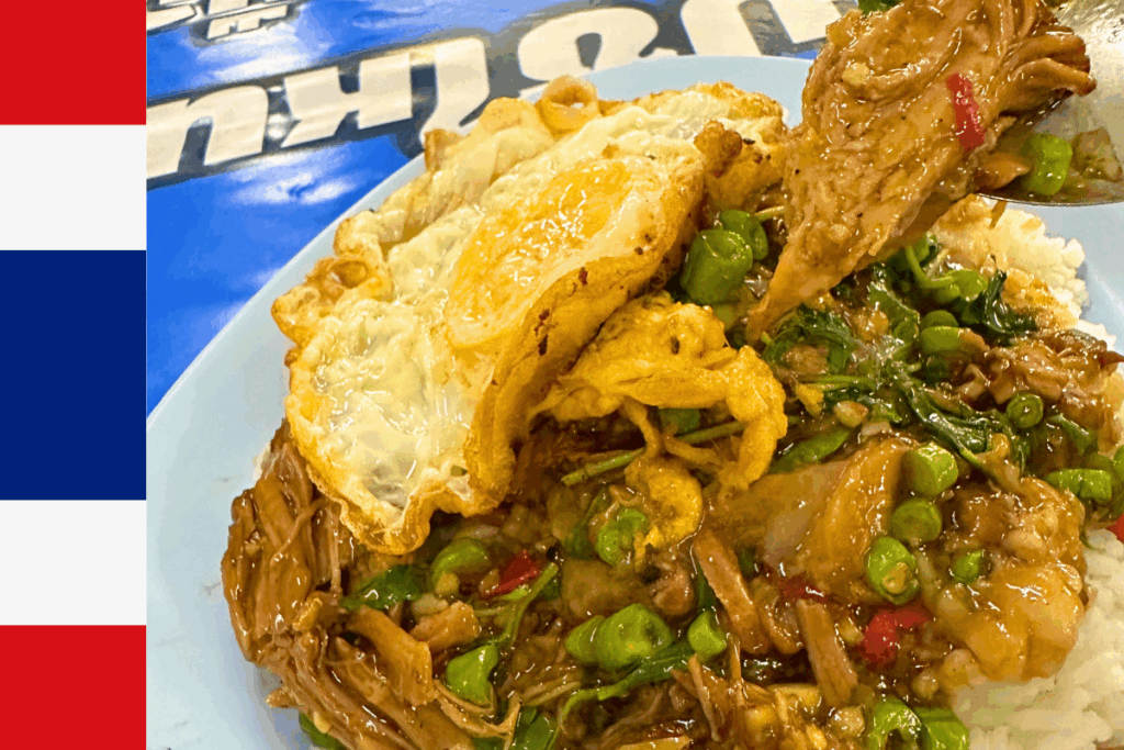 タイ, ガパオライス, カームーボンガイ（ขาหมูบ่อนไก่ ร้านระเบียงทอง/Kamoo Bonkai by Rabiangthong）,お勧めタイ料理