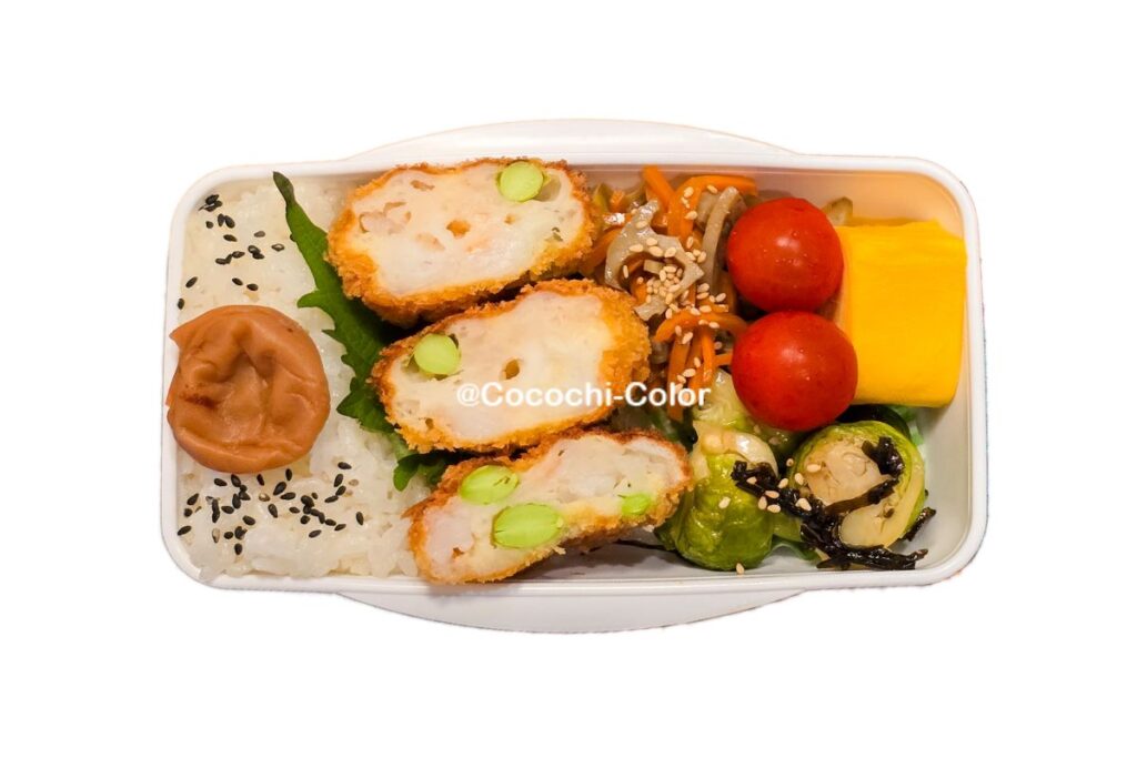 海外お弁当「エビ寄せフライ風エビカツ」