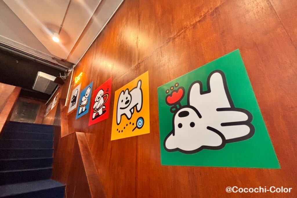 バンコクカフェBONCI 日本のイラストレーター松井さんとコラボ　内観