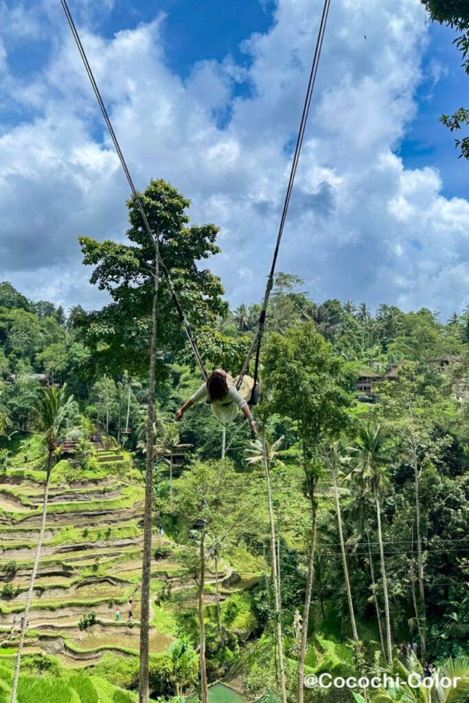 ウブドでブランコが楽しめるスポット「Uma Ceking」