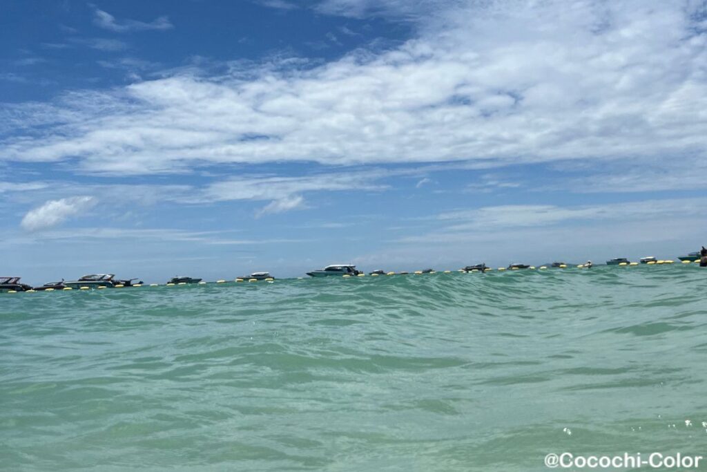 スピードボートでラン島へ