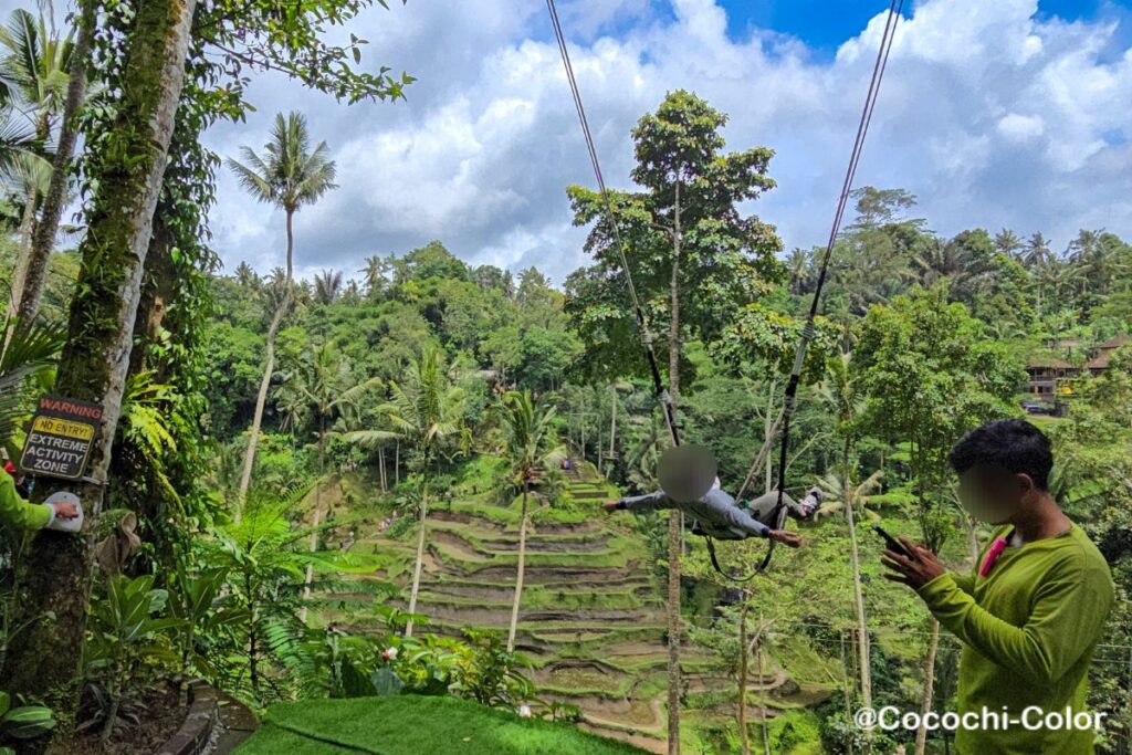 ウブドでブランコが楽しめるスポット「Uma Ceking」