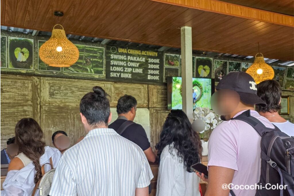 ウブドでブランコが楽しめるスポット「Uma Ceking」