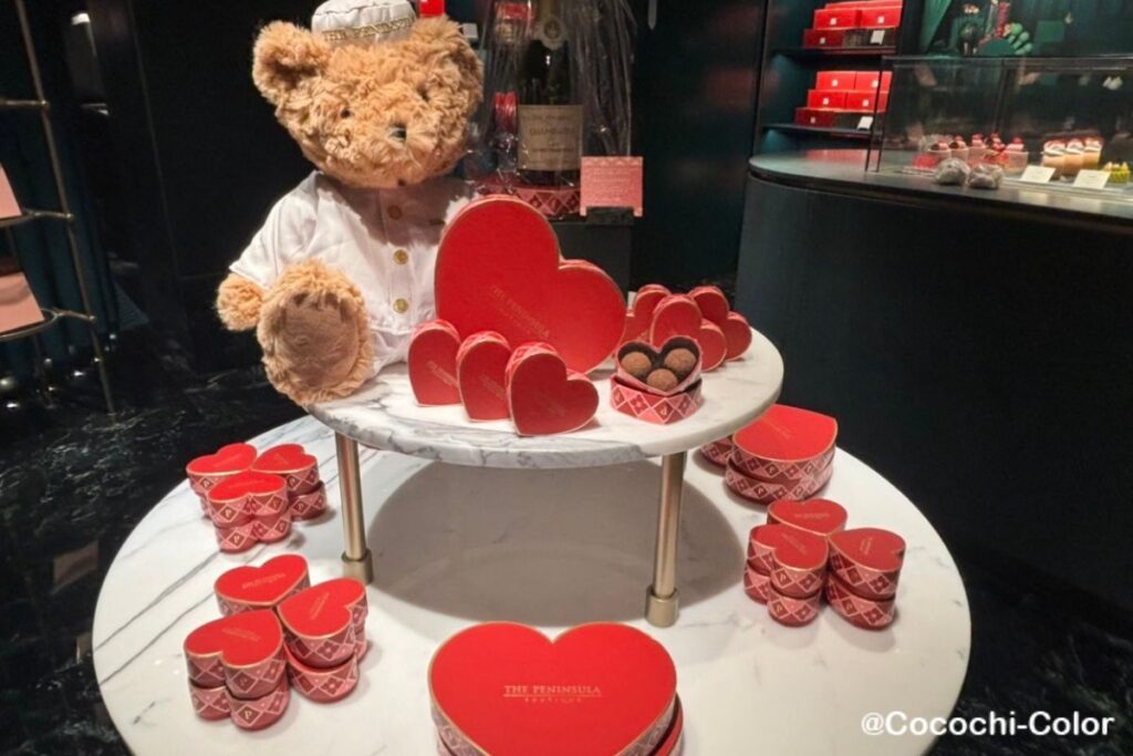 香港女子旅で行ったペニンシュラホテルのチョコレート
